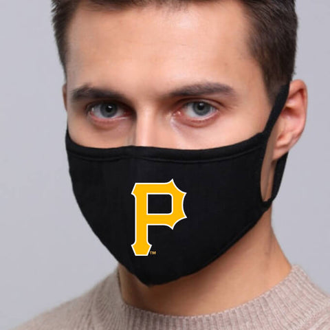 Pittsburgh Pirates MLB Face Mask Cotton Guard Sheild 2pcs