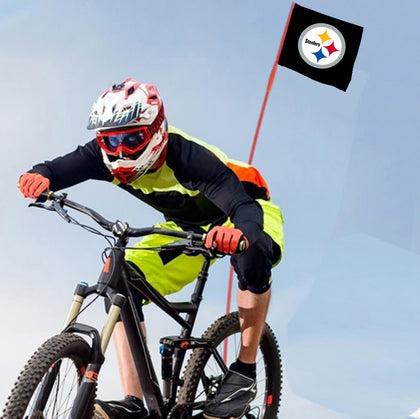 Pittsburgh Steelers NFL Bicycle Bike Rear Wheel Flag