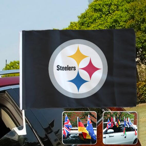 Pittsburgh Steelers NFL Car Window Flag