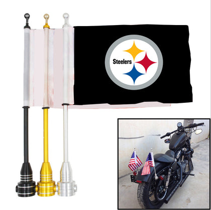 Pittsburgh Steelers NFL Motocycle Rack Pole Flag