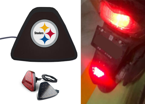 Pittsburgh Steelers NFL Car Motorcycle tail light LED brake flash Pilot rear
