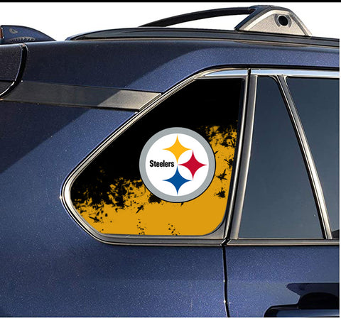 Pittsburgh Steelers NFL Rear Side Quarter Window Vinyl Decal Stickers Fits Toyota Rav4