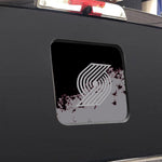 Portland Trail Blazers NBA Rear Back Middle Window Vinyl Decal Stickers Fits Dodge Ram GMC Chevy Tacoma Ford