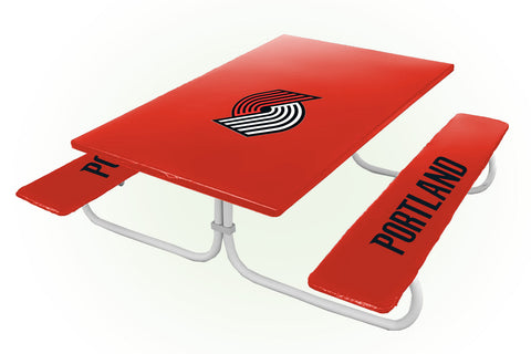 Portland Trail Blazers NBA Picnic Table Bench Chair Set Outdoor Cover