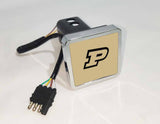 Purdue Boilermakers NCAA Hitch Cover LED Brake Light for Trailer