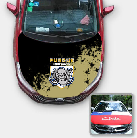 Purdue Fort Wayne Mastodons NCAA Car Auto Hood Engine Cover Protector