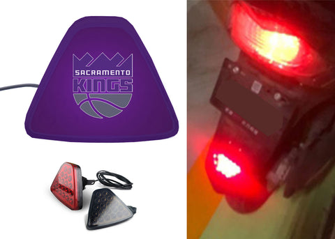 Sacramento Kings NBA Car Motorcycle tail light LED brake flash Pilot rear