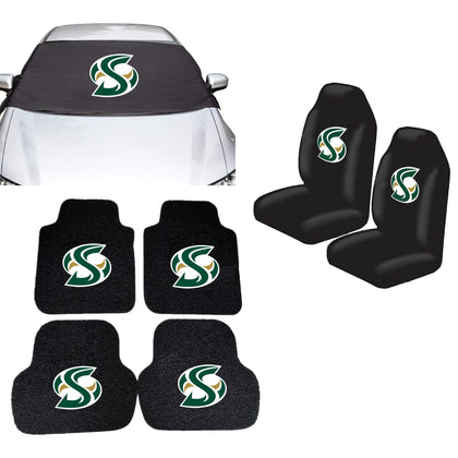 Sacramento State Hornet NCAA Car Front Windshield Cover Seat Cover Floor Mats