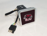 Saint Joseph's Hawks NCAA Hitch Cover LED Brake Light for Trailer