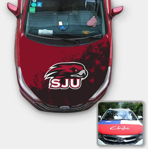 Saint Joseph's Hawks NCAA Car Auto Hood Engine Cover Protector