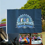 Saint Peter's Peacocks NCAAB Car Window Flag