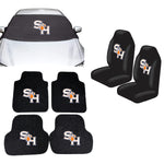 Sam Houston State Bearkats NCAA Car Front Windshield Cover Seat Cover Floor Mats