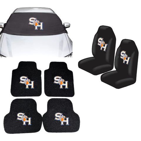 Sam Houston State Bearkats NCAA Car Front Windshield Cover Seat Cover Floor Mats