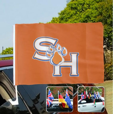 Sam Houston State Bearkats NCAAB Car Window Flag