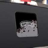 San Antonio Spurs NBA Rear Back Middle Window Vinyl Decal Stickers Fits Dodge Ram GMC Chevy Tacoma Ford