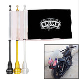 San Antonio Spurs NBA Motocycle Rack Pole Flag