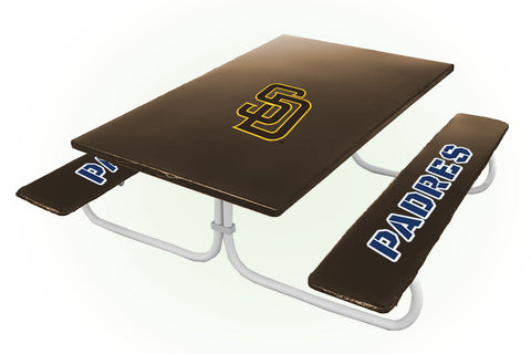 San Diego Padres MLB Picnic Table Bench Chair Set Outdoor Cover
