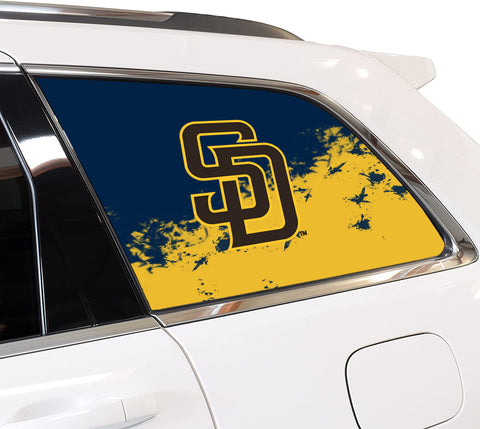 San Diego Padres MLB Rear Side Quarter Window Vinyl Decal Stickers Fits Jeep Grand