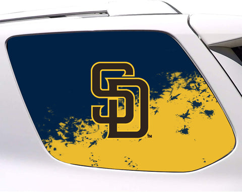 San Diego Padres MLB Rear Side Quarter Window Vinyl Decal Stickers Fits Toyota 4Runner