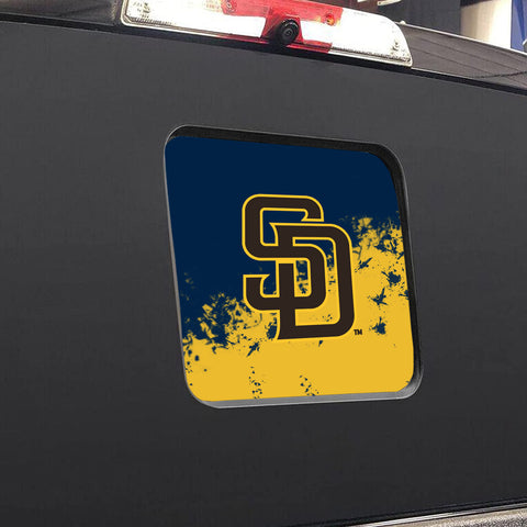 San Diego Padres MLB Rear Back Middle Window Vinyl Decal Stickers Fits Dodge Ram GMC Chevy Tacoma Ford