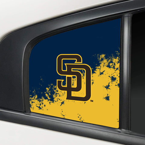 San Diego Padres MLB Rear Side Quarter Window Vinyl Decal Stickers Fits Dodge Charger