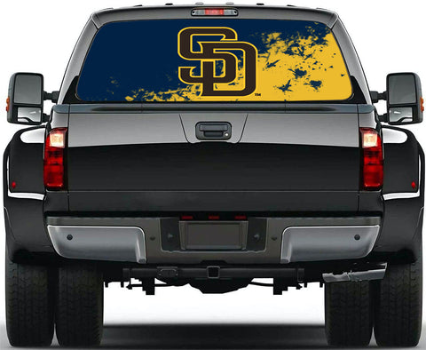 San Diego Padres MLB Truck SUV Decals Paste Film Stickers Rear Window