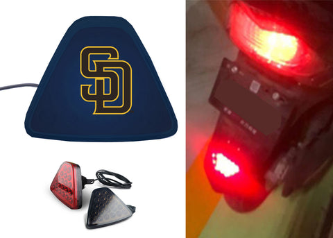 San Diego Padres MLB Car Motorcycle tail light LED brake flash Pilot rear