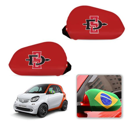 San Diego State Aztecs NCAAB Car rear view mirror cover-View Elastic