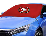 San Francisco 49ers NFL Car SUV Front Windshield Snow Cover Sunshade