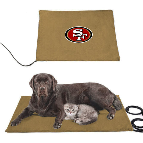 San Francisco 49ers NFL Pet Heating Pad Constant Heated Mat