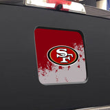 San Francisco 49ers NFL Rear Back Middle Window Vinyl Decal Stickers Fits Dodge Ram GMC Chevy Tacoma Ford