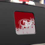 San Francisco 49ers NFL Rear Back Middle Window Vinyl Decal Stickers Fits Dodge Ram GMC Chevy Tacoma Ford