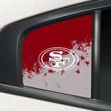 San Francisco 49ers NFL Rear Side Quarter Window Vinyl Decal Stickers Fits Dodge Charger