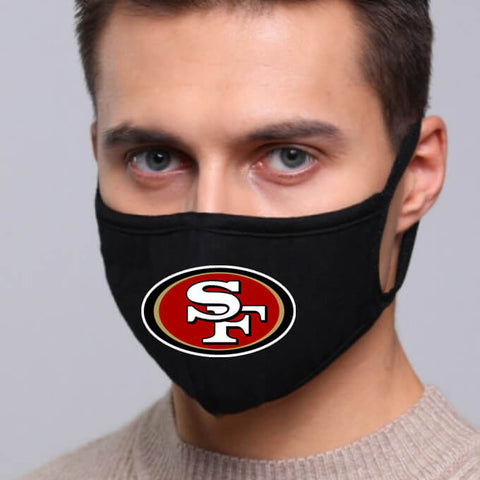 San Francisco 49ers NFL Face Mask Cotton Guard Sheild 2pcs