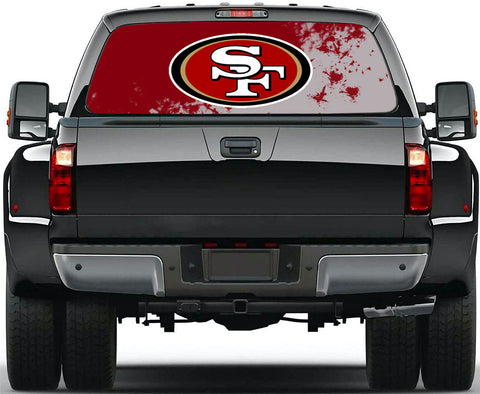 San Francisco 49ers NFL Truck SUV Decals Paste Film Stickers Rear Window