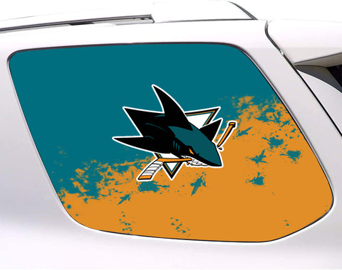 San Jose Sharks NHL Rear Side Quarter Window Vinyl Decal Stickers Fits Toyota 4Runner
