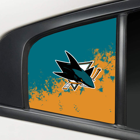 San Jose Sharks NHL Rear Side Quarter Window Vinyl Decal Stickers Fits Dodge Charger