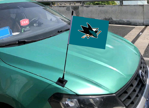 San Jose Sharks NHL Car Hood Flag