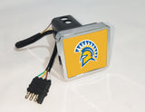 San Jose State Spartans NCAA Hitch Cover LED Brake Light for Trailer