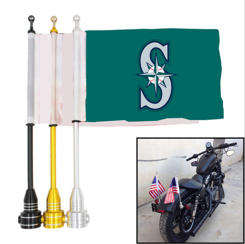 Seattle Mariners MLB Motocycle Rack Pole Flag