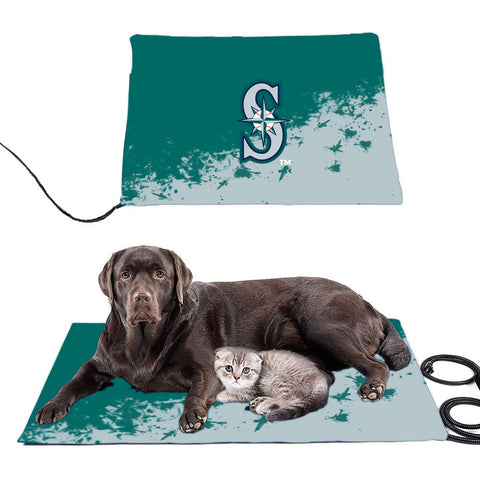 Seattle Mariners MLB Pet Heating Pad Constant Heated Mat