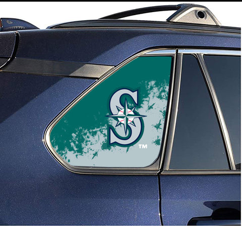 Seattle Mariners MLB Rear Side Quarter Window Vinyl Decal Stickers Fits Toyota Rav4