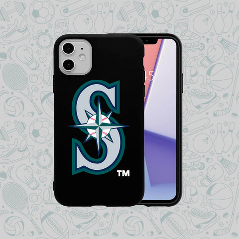Phone Case Rubber Plastic MLB-Seattle Mariners Print