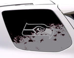 Seattle Seahawks NFL Rear Side Quarter Window Vinyl Decal Stickers Fits Toyota 4Runner