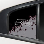 Seattle Seahawks NFL Rear Side Quarter Window Vinyl Decal Stickers Fits Dodge Charger