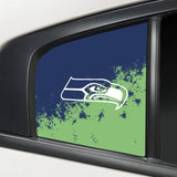 Seattle Seahawks NFL Rear Side Quarter Window Vinyl Decal Stickers Fits Dodge Charger