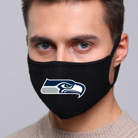 Seattle Seahawks NFL Face Mask Cotton Guard Sheild 2pcs
