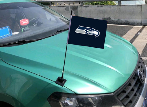 Seattle Seahawks NFL Car Hood Flag