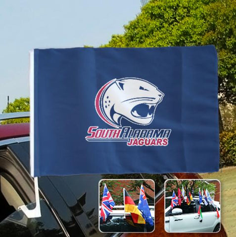 South Alabama Jaguars NCAAB Car Window Flag