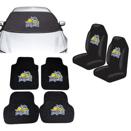 South Dakota State Jackrabbits NCAA Car Front Windshield Cover Seat Cover Floor Mats